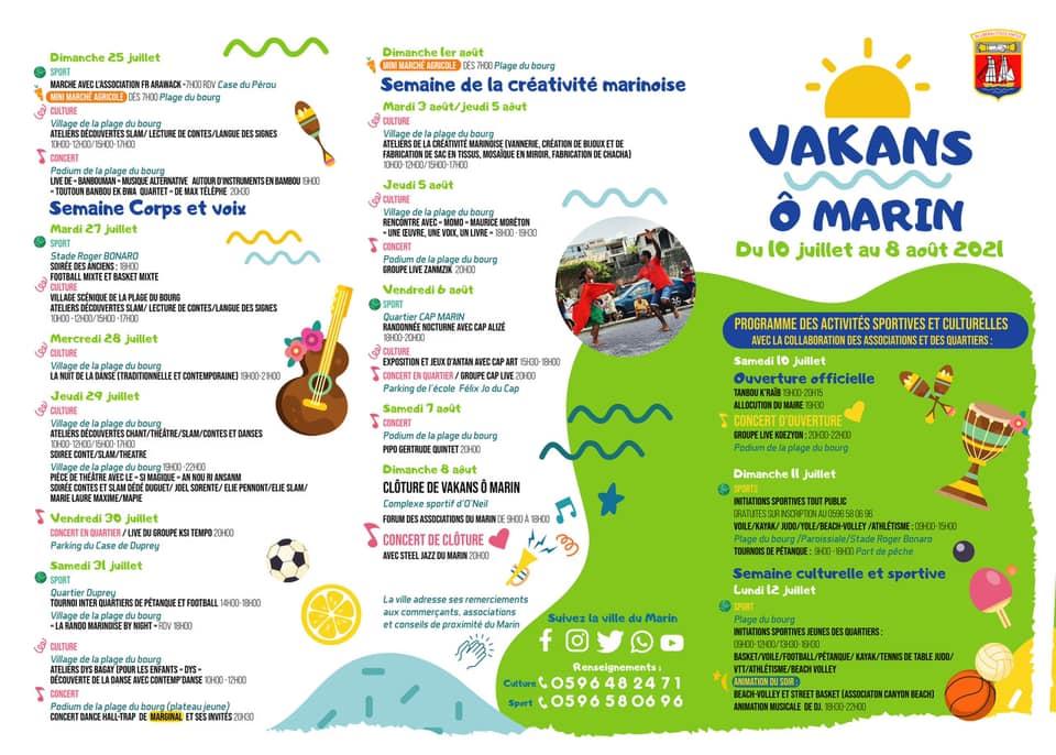 Activites sportives et culturelles le marin 1007 au 80821 2