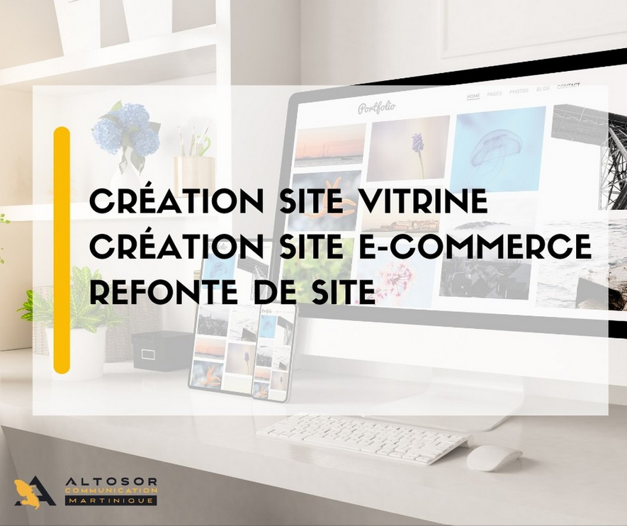Agence web altosor communication martinique creation site e commerce