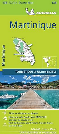 Carte zoom martinique michelin 2021