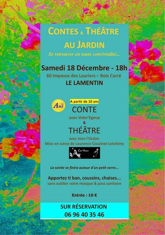 Contes et theatre au jardin 18 decembre 2021 le lamentin