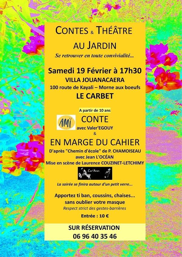 Contes et theatres au jardin 19 fevrier 2022 association martinique images