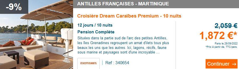 Croisiere dream grenadines premium 10 nuits