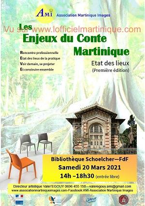Enjeux du conte 20 mars 2021 bibliotheque schoelcher fort de france