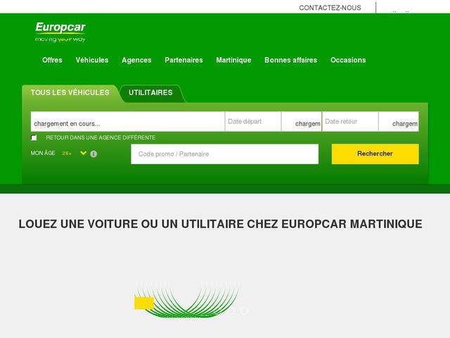 Europcar reservation martinique