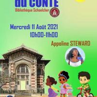 Heure du conte 11 aout 2021 bibliotheque schoelcher min