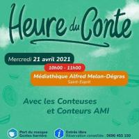Heure du conte 21 avril 2021 meditheque saint esprit