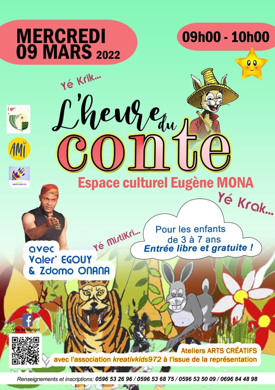 Heure du conte 9 mars 2022 association martinique images min