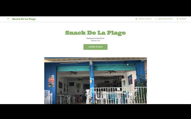 Le snack de la plage martinique