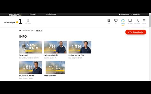 Martinique 1ère - en direct sur la radio publique de Martinique