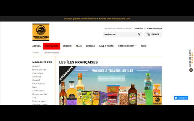 Panier du Monde, les produits des îles françaises