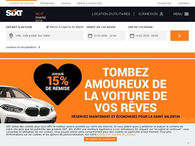 Location voiture Martinique Sixt