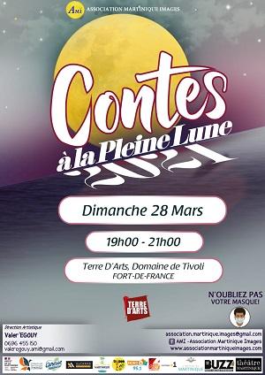 Soiree contes a la pleine lune 28 mars 2021 terre d arts fort de france