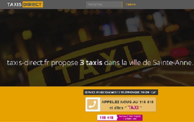 Taxis sainte anne