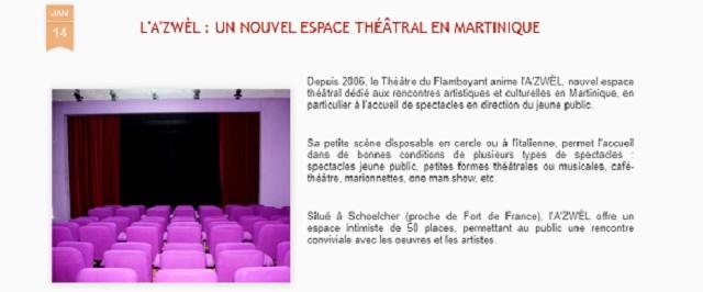 Le théâtre du flamboyant A'ZWEL de Martinique