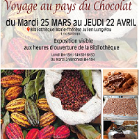 Voyage au pays du chocolat 25 mars au 22 avril bibliotheque martinique